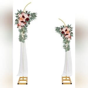 Metal Arch Backdrop Stand Gold